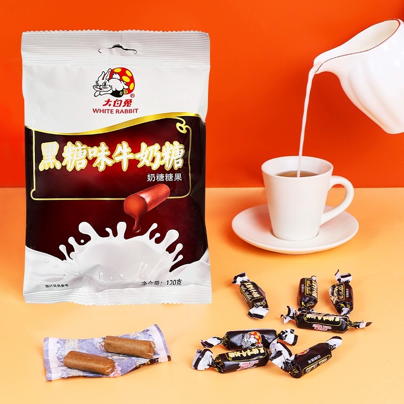 大白兔黑糖味奶糖120g