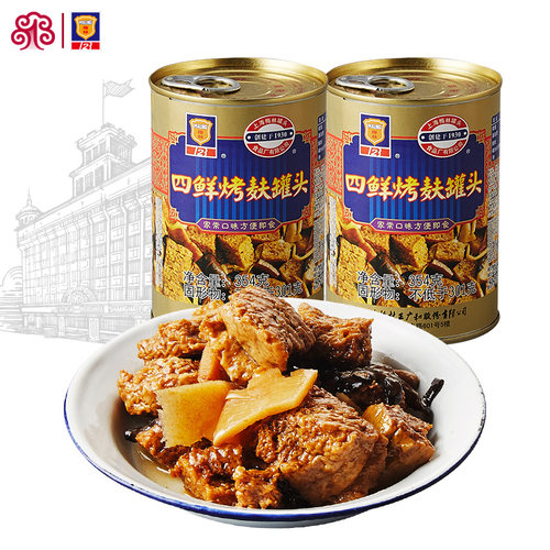 上海梅林四鲜烤麸354g方便速食