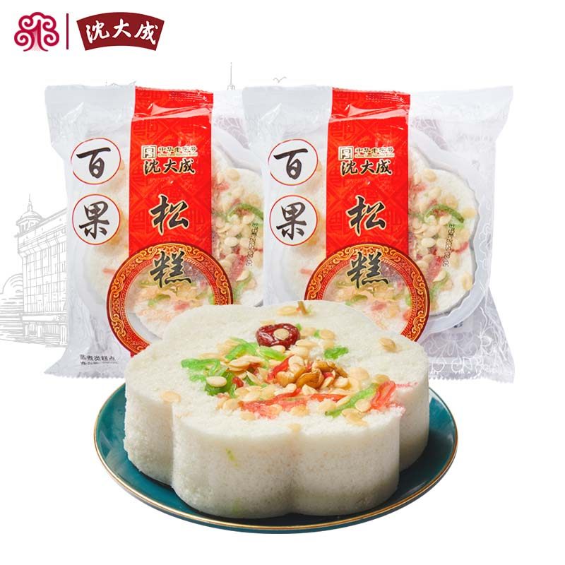 上海沈大成百果松糕特产糯米松糕传统糕点老式零食点心糕点380g*2,零食/坚果/特产,中式糕点/新中式糕点,淘宝优惠券,粉丝福利购,淘宝优惠卷