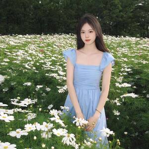 法式小飞袖连衣裙子女2026年新款夏季小个子甜美穿搭收腰气质长裙