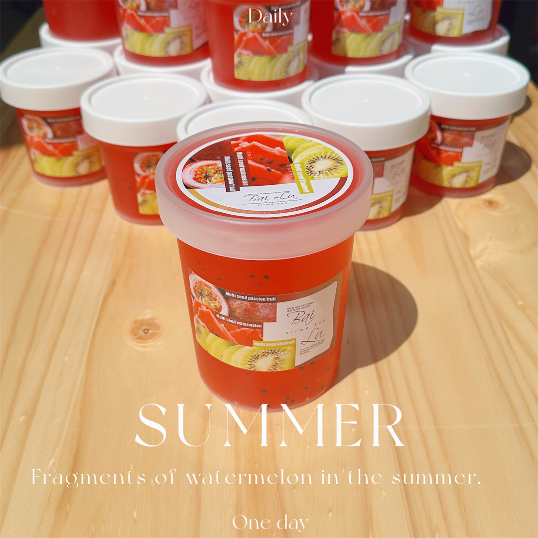 西瓜摇摇冻玩具泥只属于夏天的瓜瓜 大果冻质感白露slime玩具泥