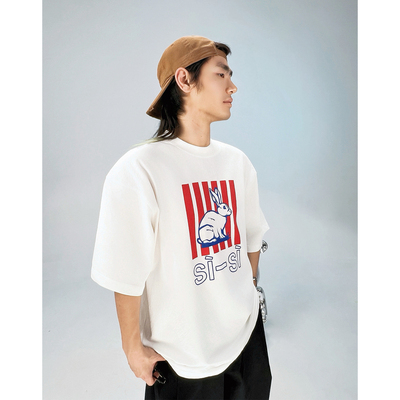 原样开发sisi白兔高克重短袖T恤