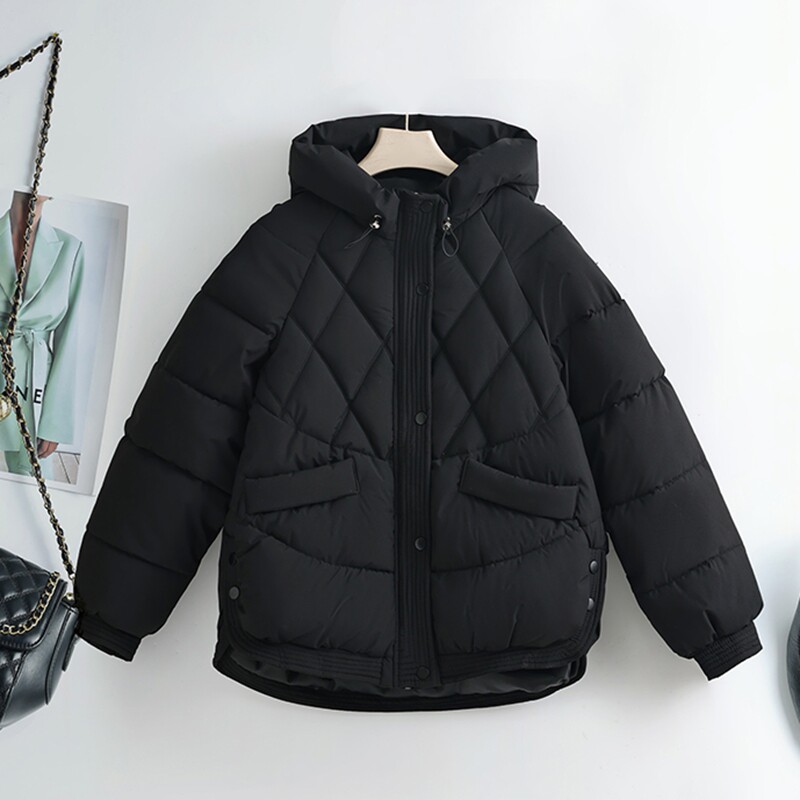短款连帽菱形格保暖棉衣棉服女今年冬季新款休闲宽松外套上衣棉袄,女装/女士精品,棉衣/棉服,淘宝优惠券,粉丝福利购,淘宝优惠卷