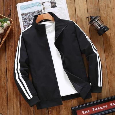 春秋男士外套运动休闲立领夹克潮