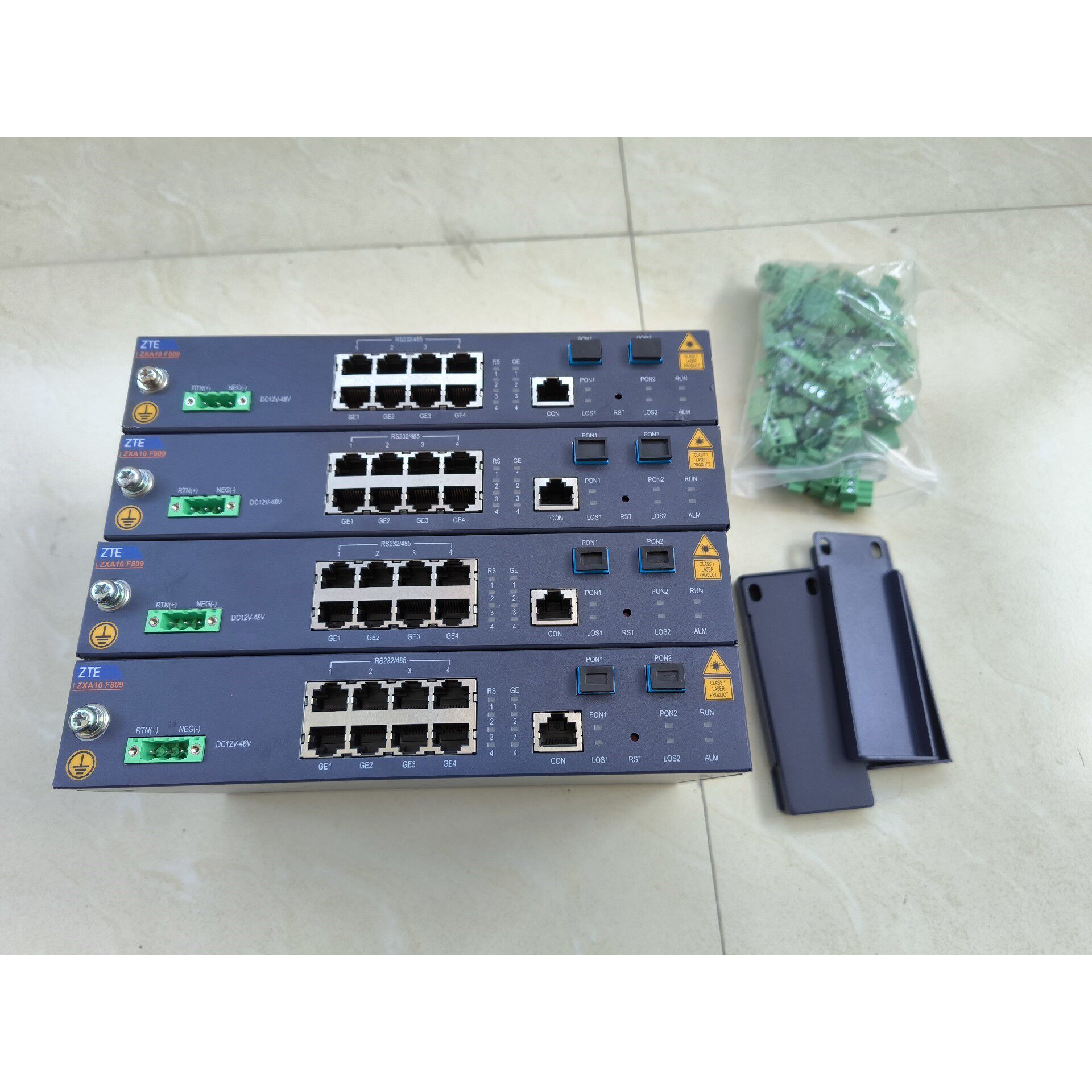 中兴f809电力onu,直流,双epon, 4ge 4串口,议价产品