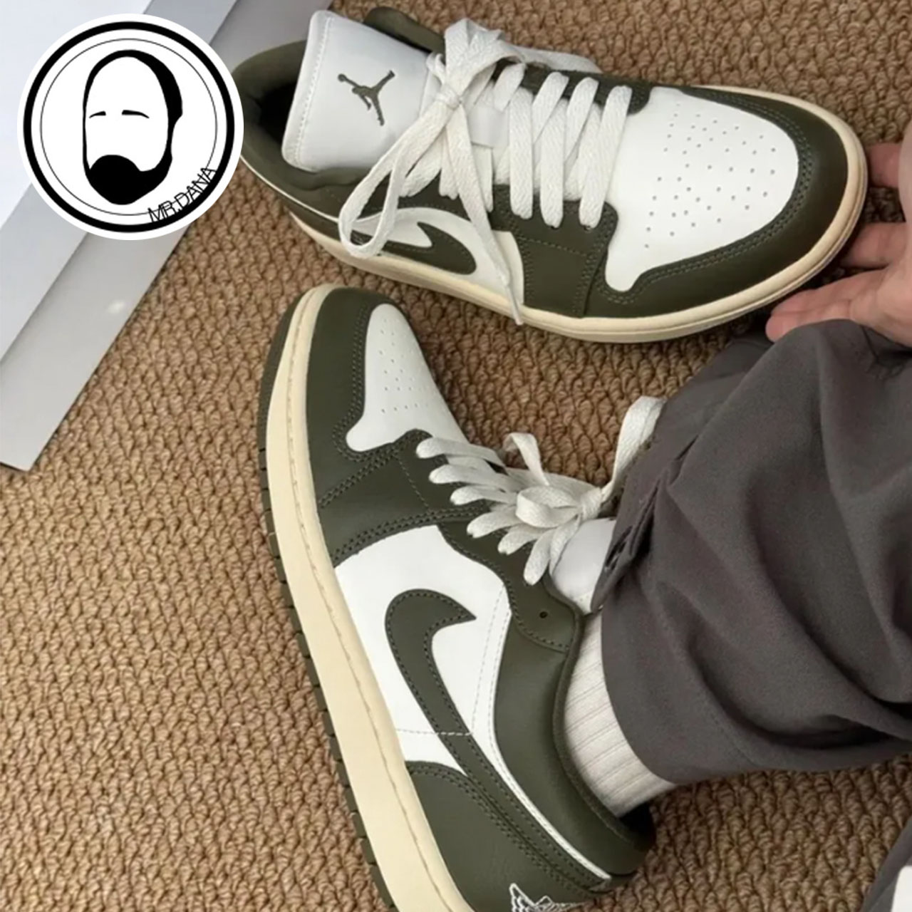 Air Jordan 1女子夏季新款橄榄绿色低帮复古板鞋篮球鞋DC0774-122