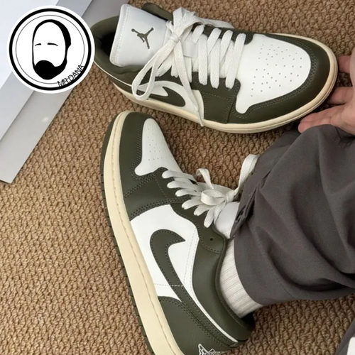 Air Jordan 1女子夏季新款橄榄绿色低帮复古板鞋篮球鞋DC0774-122