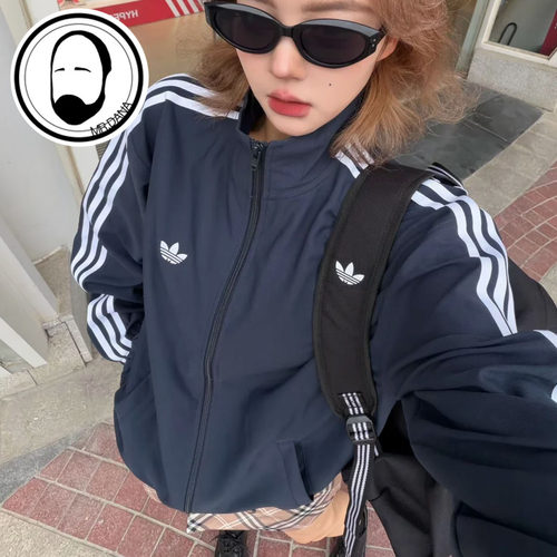 adidas阿迪达斯三叶草男女经典款梭织运动外套长袖KS4243 KS4244
