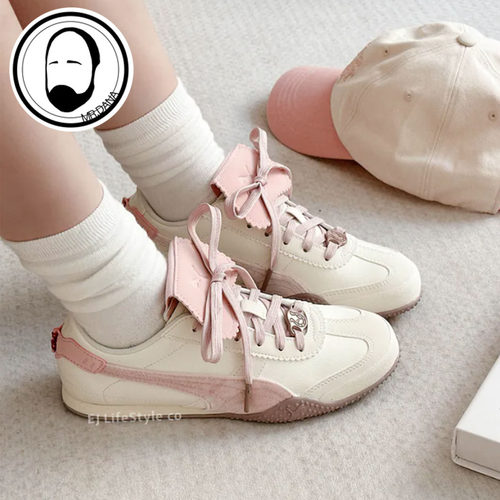 PUMA彪马26新年款女鞋BELLA UT粉白色低帮运动鞋休闲鞋406665-01