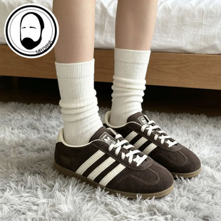Adidas阿迪达斯三叶草 新款正品GAZELLE复古薄底T头德训鞋 IH6932