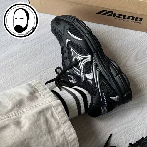 美津浓休闲健步男士系带反光条