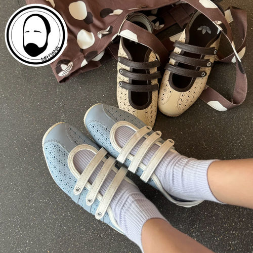 adidas阿迪达斯三叶草TOKYO女度假风玛丽珍薄底T头鞋LA1348LA1349