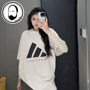 Adidas阿迪达斯夏季男女宽松版纯棉短袖T恤JX5574 KB7560 JD6127