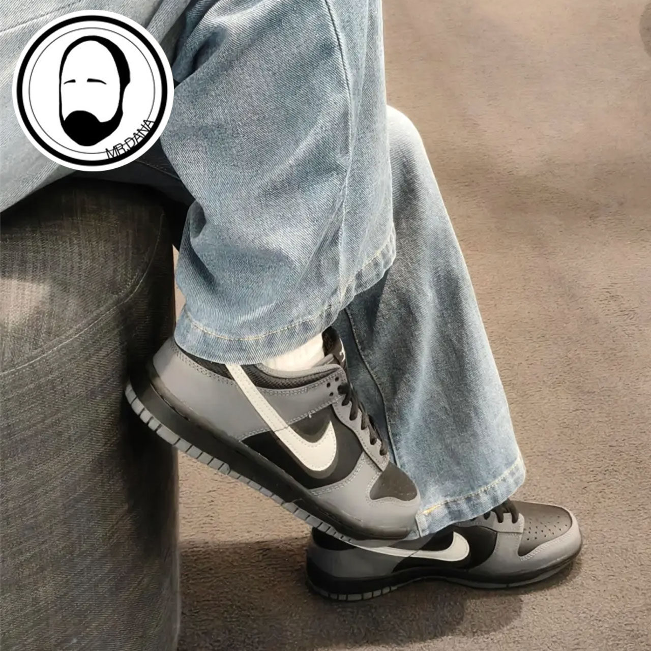 Nike耐克大童DUNK黑色低帮运动休闲鞋复古球鞋滑板鞋IM6028-010