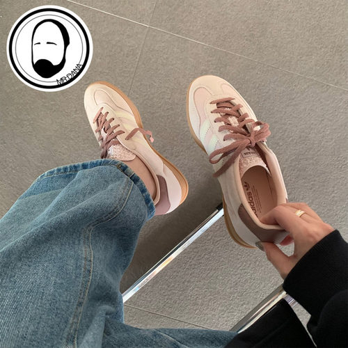 Adidas阿迪达斯 三叶草Gazelle Indoor奶油草莓休闲板鞋 JR0232