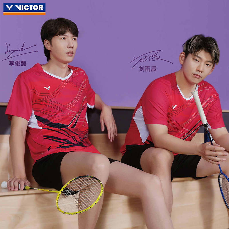 VICTOR胜利羽毛球服威克多男女款清爽舒适针织运动短袖T恤T-60008,运动/瑜伽/健身/球迷用品,羽毛球上装,淘宝优惠券,粉丝福利购,淘宝优惠卷