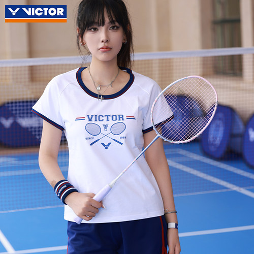 VICTOR羽毛球俱乐部系列  女款运动短袖T恤