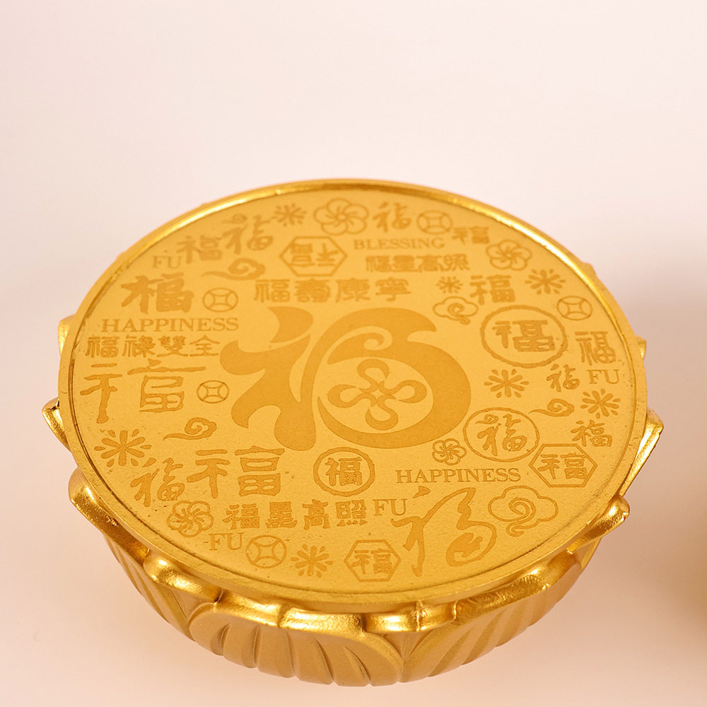 黄铜莲花底座佛像底座摆件观音菩萨莲花坐台供奉财神神像底座托架