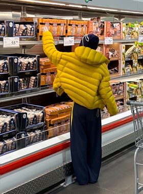 排骨服羽绒服女短款90白鸭绒2025新款户外三防轻便冬季连帽厚外套