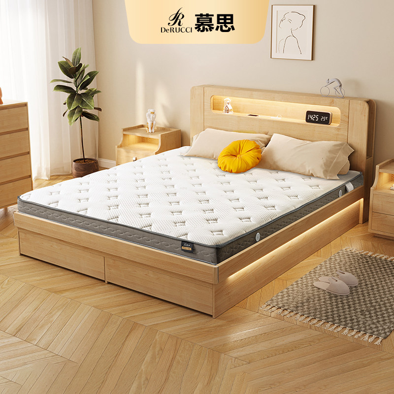 慕思床垫 16cm厚高碳钢偏硬弹簧床垫高箱床专用乳胶床垫