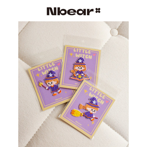 Nbear卡通飞行小魔仙刺绣贴