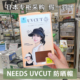 日本needs uvcut防晒帽女防紫外线空顶遮阳遮脸户外沙滩太阳帽子