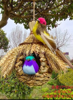 包邮鸟窝挂窝户外鸟巢八哥喜鹊斑鸠野鸽子公园庭院小区野鸟栖息窝