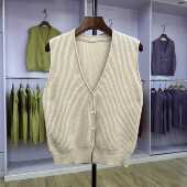 529 百搭针织背心外套 坎肩修身 2024秋冬新款 毛衣马甲女圆领无袖