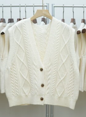 343 秋冬季新款韩版纯色V领大码针织开衫马甲背心女叠穿毛衣坎肩