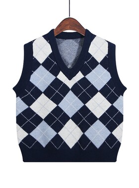 清仓【001号-050号】针织马甲背心女士2025秋冬新款韩版叠穿马夹