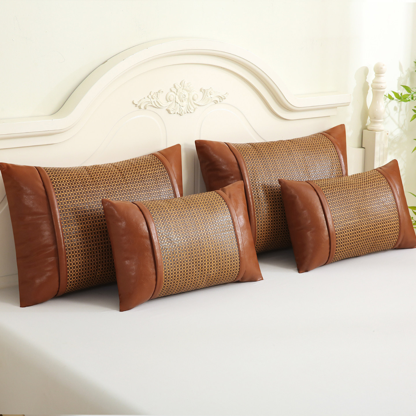 夏天凉席枕套儿童幼儿园专用枕头套30x50凉枕头枕芯套小朋友枕皮