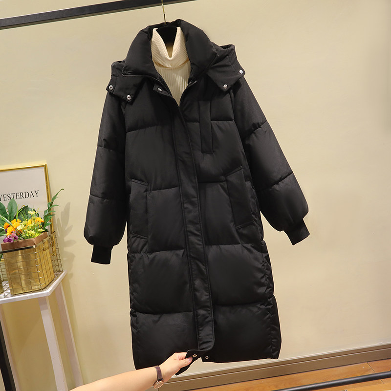 2025冬季新款棉袄外套加厚羽绒棉服女中长款过膝宽松面包服棉衣潮