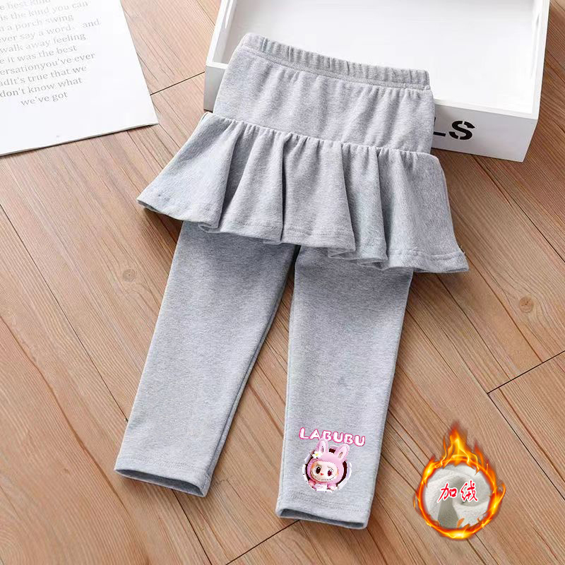 女童裙裤假两件儿童裤子2025秋冬新款洋气加绒打底裤洋气秋装裤裙