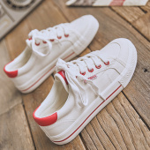 布鞋 经典 女生百搭小白鞋 简约休闲女鞋 秋 人本帆布鞋 板鞋 女2026新款