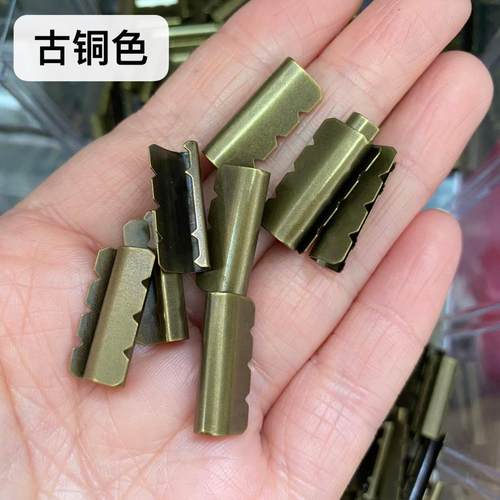 优质铜质金属绳扣帽带卡头裤腰绳末尾端绳扣夹扣绳头啤咀裤绳夹头