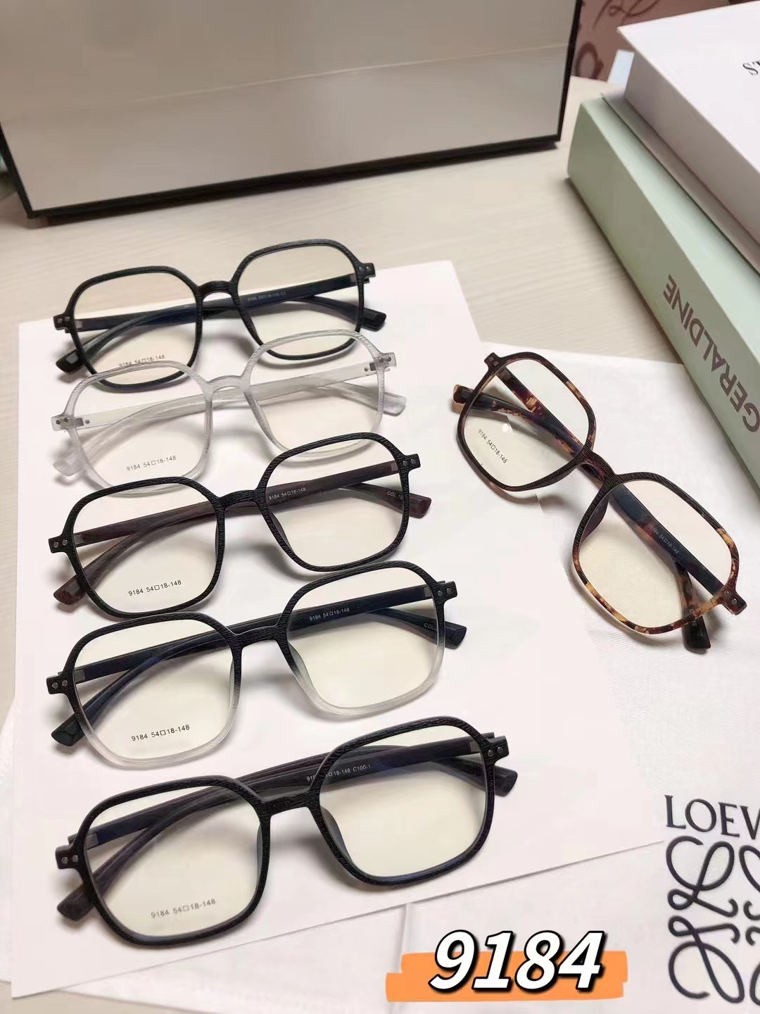 超轻tr90方框韩版潮文艺眼镜框近视男女大框方形眼镜架配防蓝光镜