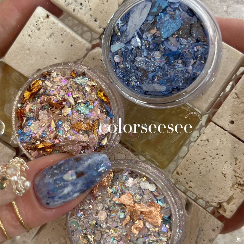 Colorseesee新美甲亮片日出印象