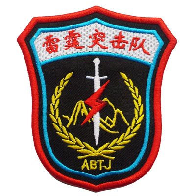 刺绣魔术贴 定制徽章 士气章 战术 logo利剑雷霆突击队臂章