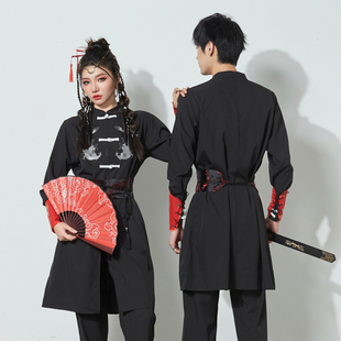 武侠古装情侣侠客改良汉服男女汉元素中国风学生毕业照班服演出服