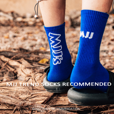 MJJ克莱因蓝男女同款潮流中筒袜