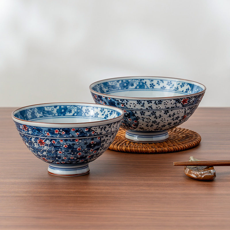 MinoYaki美浓烧 繁花浮雕陶瓷碗日本进口轻奢高颜值餐具汤面碗,餐饮具,碗,淘宝优惠券,粉丝福利购,淘宝优惠卷