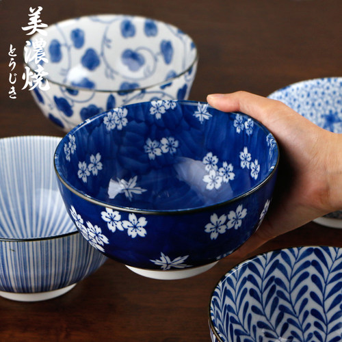 MinoYaki美浓烧青花瓷面碗