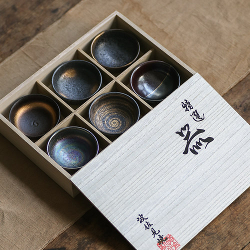 MinoYaki陶悦窑侘寂风茶杯礼盒
