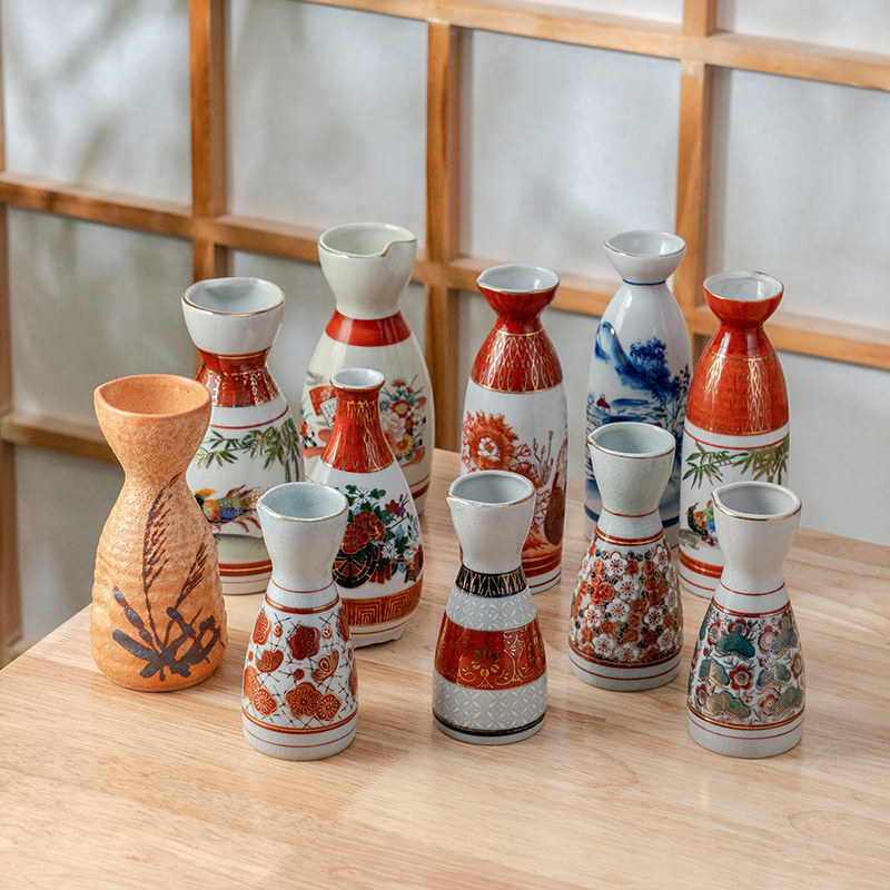 美浓烧日式进口陶瓷酒具高级感分酒器白酒家用酒壶酒瓶