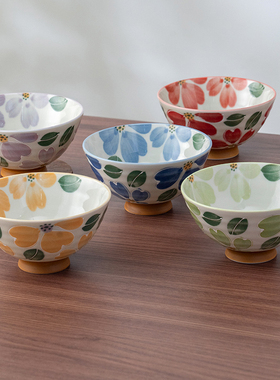 MinoYaki美浓烧微波炉专用碗女生高颜值小容量减脂主食碗樱花餐具