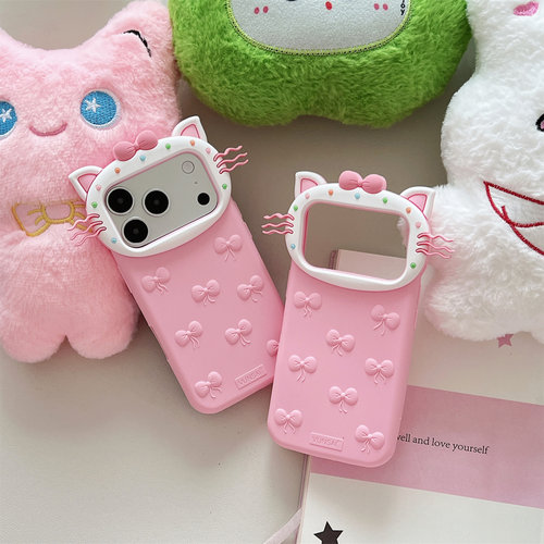 镜头胡须猫适用iPhone18promax手机壳苹果18pro手机套17promax硅胶套保护壳17pro软外壳可爱卡通17/16高颜值