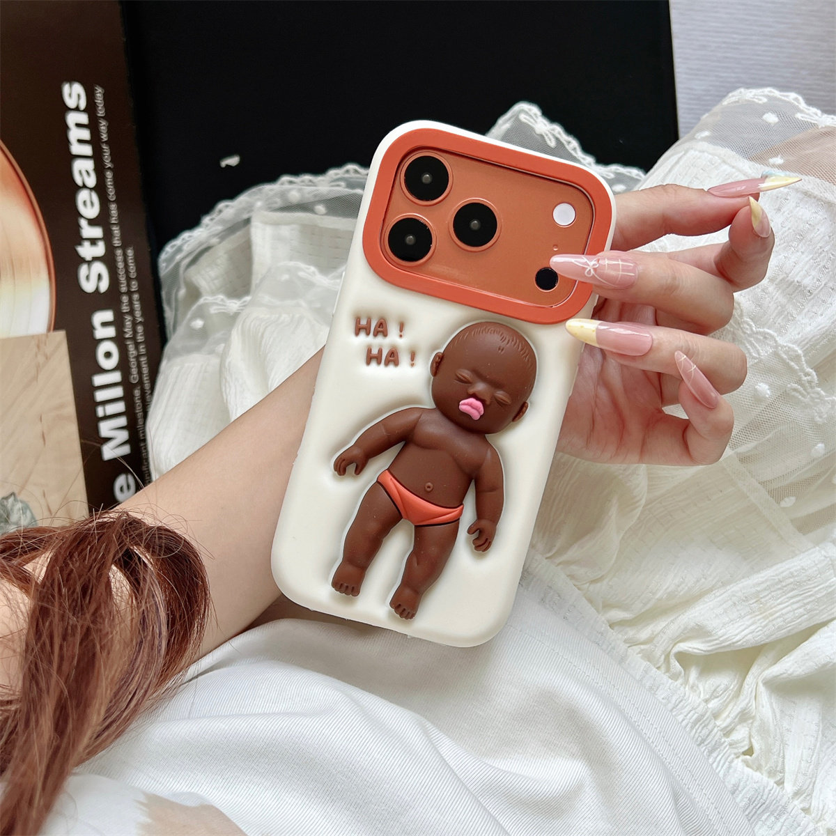 加压娜塔莎适用于iPhone17promax手机壳苹果16手机套IP15保护壳14/13全包后盖卡通17立体硅胶14promax软胶17p