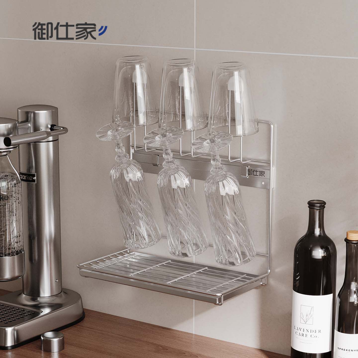 御仕家不锈钢杯架满足不同杯型图片