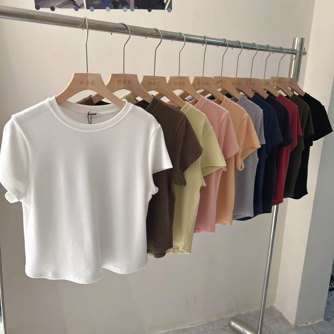加厚磨毛T恤女短款显瘦2025秋冬新款小飞袖内搭上衣haveu韩版简约,女装/女士精品,T恤,淘宝优惠券,粉丝福利购,淘宝优惠卷