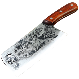 铁匠世家菜刀 手工锻打不锈钢切菜刀家用斩切刀厨房切片刀斩骨刀